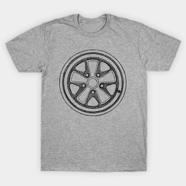 The iconic wheel of the german sports car T-Shirt by jaagdesign